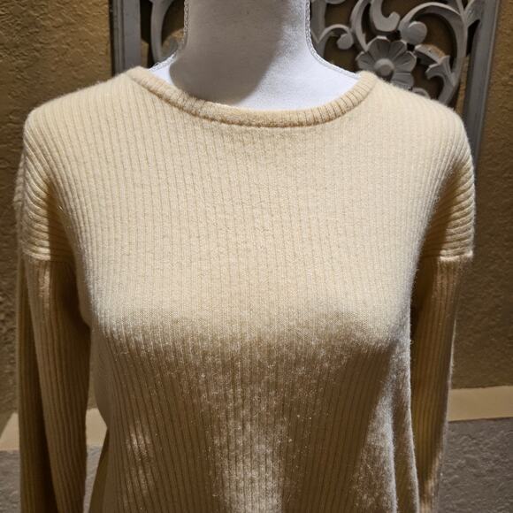 J.Crew 100% Ribbed Cashmere Sweater L Cabincore Soft Surrounding Nostalgic - Picture 7 of 16